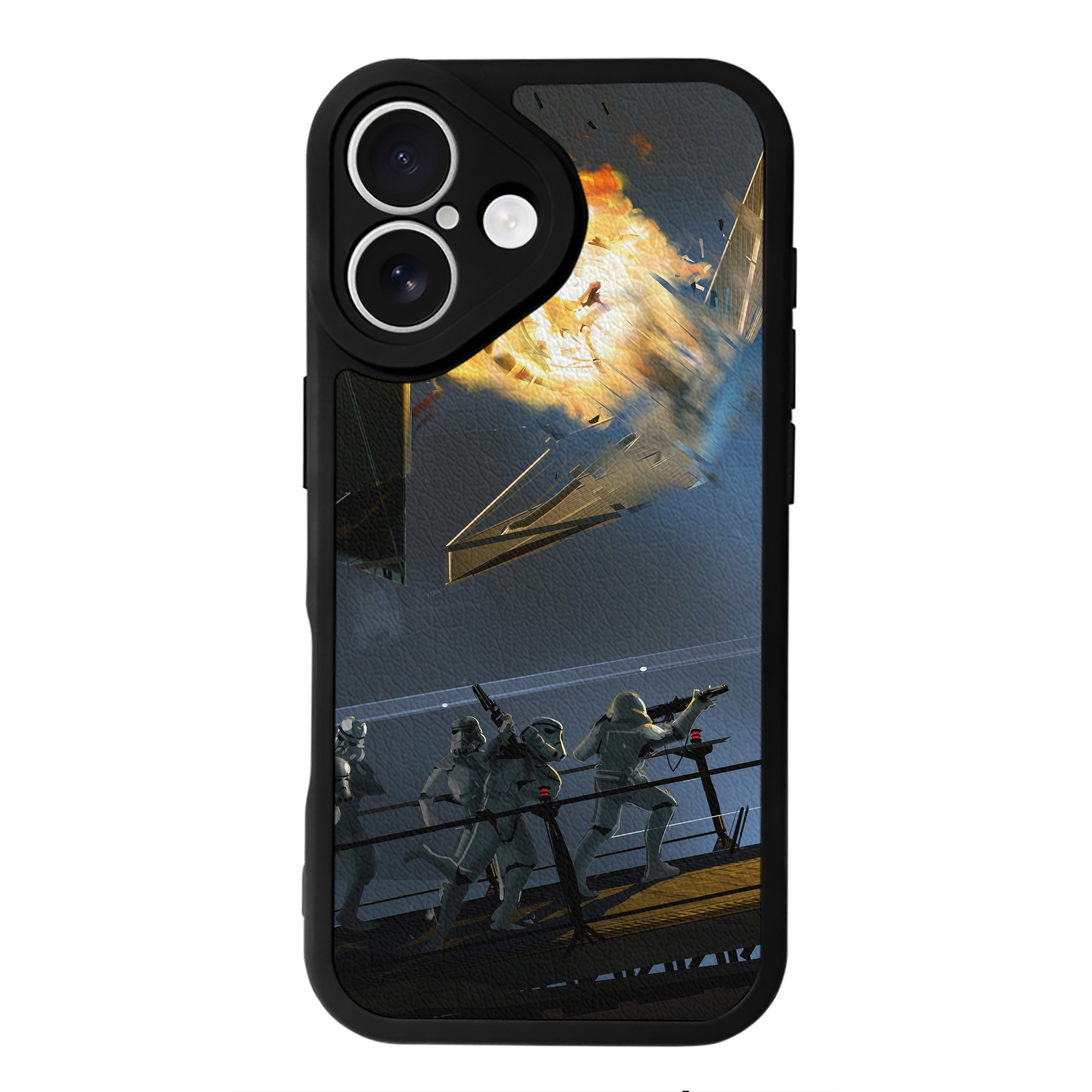 （画像用） スター・ウォーズ Star Wars 【iPhone 16シリーズ対応】シリコンスマホケース（レザー調） 材質：シリコン